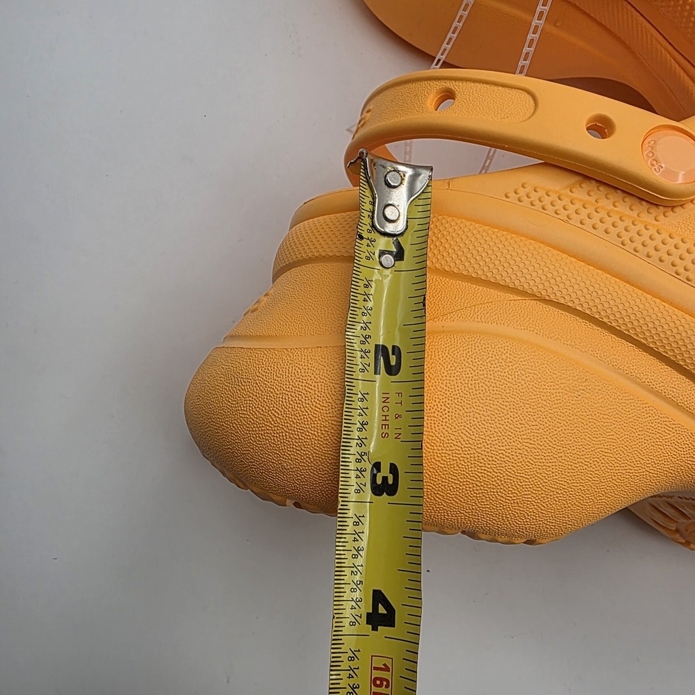 Crocs Bae Clog Women's 9 Orange Platform Chunky Sandal NWOT Classic Style - Picture 10 of 11